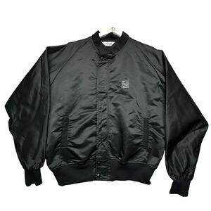 Vintage 80s Leader Sportswear Bomber Nylon Jacket Mens XL Pockets Full Zip